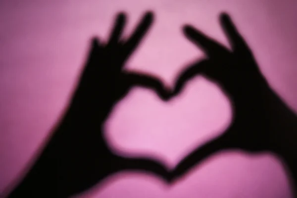Corazón en forma de mano — Foto de Stock
