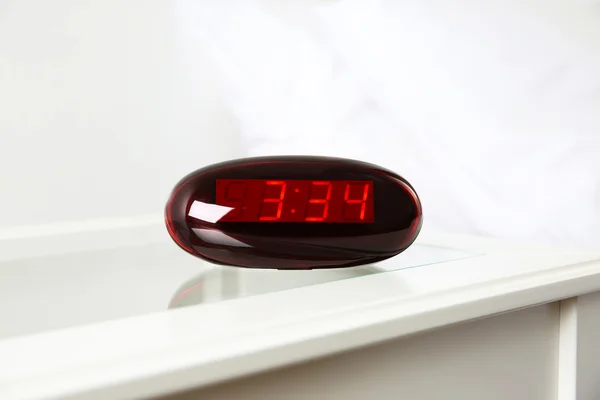 Digital clock closeup — Stock Photo, Image