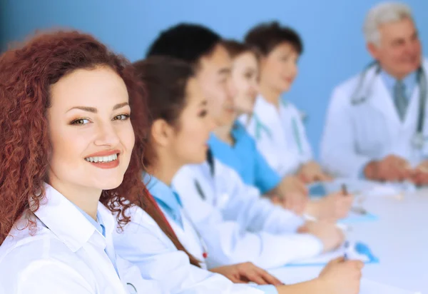 Team Doctors Working Place Indoors — Stock Photo, Image