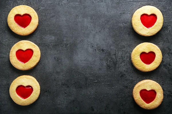 Assortiment de biscuits d'amour — Photo