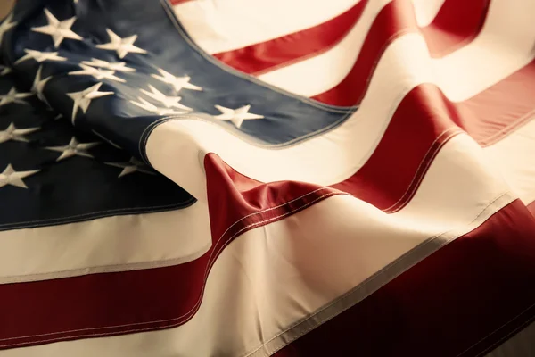 Waving American flag — Stock Photo, Image