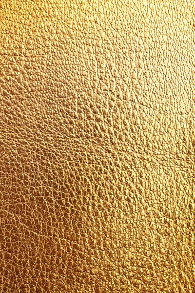 Texture cuir doré gros plan — Photo