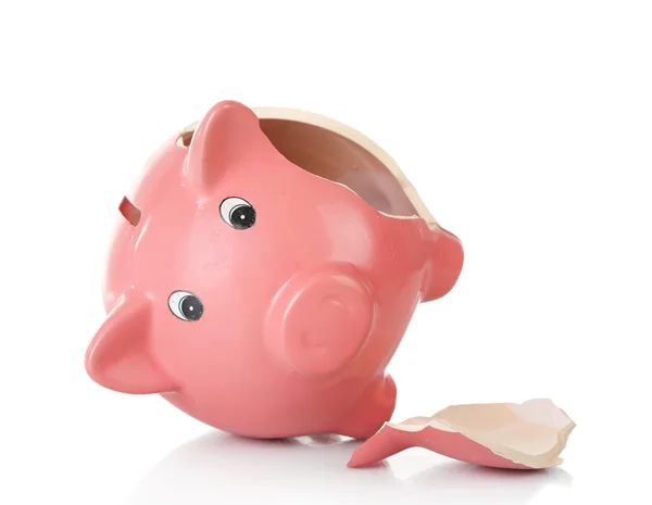 Broken piggy bank — Stock Photo, Image