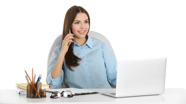 Hermosa mujer en la oficina — Foto de Stock