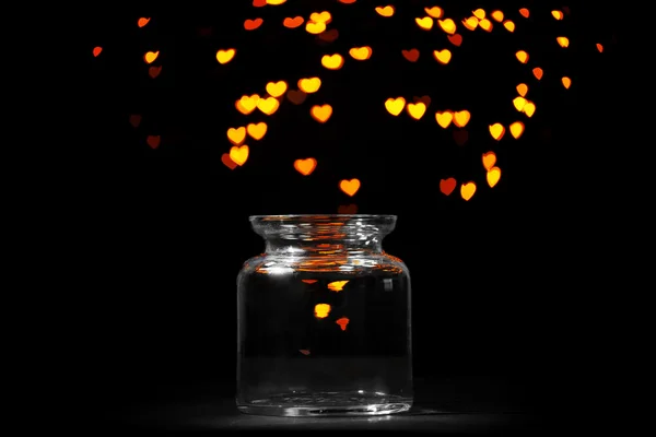 Miracle of love from glass jar — Stock Photo, Image