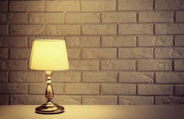 Night lamp on the desk — Stock Photo, Image