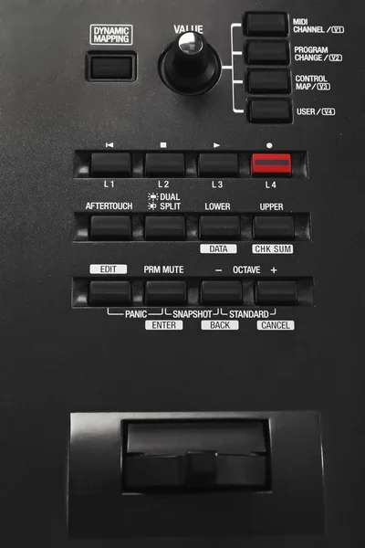 Synthesizer closeup düğmeleri — Stok fotoğraf