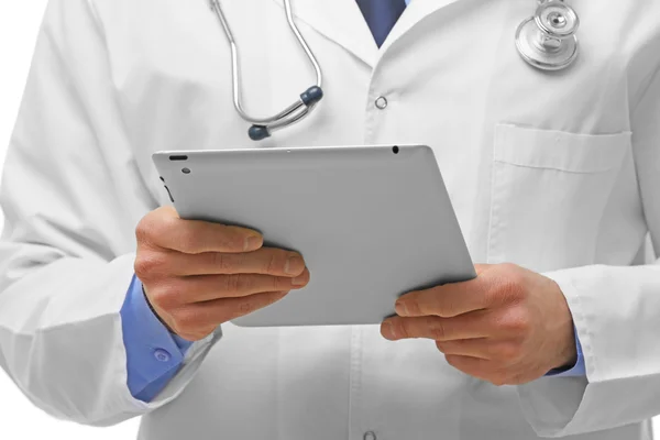 Modern Doctor with tablet — Stock Photo, Image