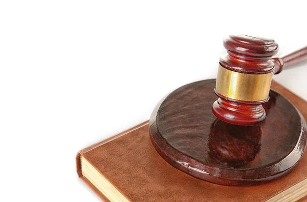 Gabel und Buch isoliert auf weiß — Stockfoto