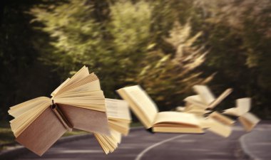 Uçan kitap açık 