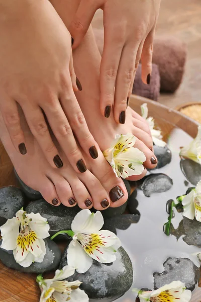 Manicured female feet — Stock Photo, Image