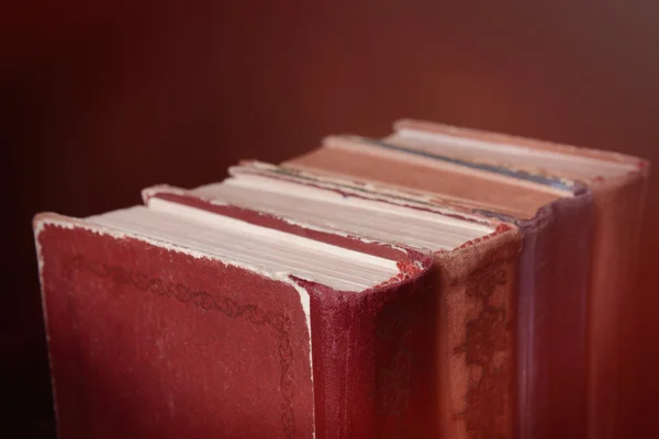 Stare książki szczelnie-do góry — Zdjęcie stockowe