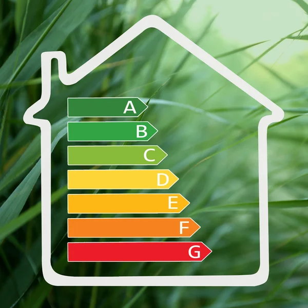 Energy efficiency scale — Stock Photo, Image