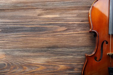 Klasik keman yakın çekim