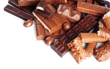 Tablo, çikolata karışımı yakın çekim