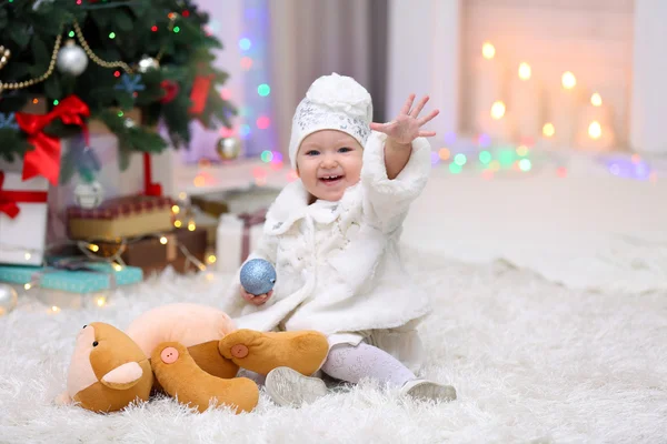 Chica divertida del bebé — Foto de Stock