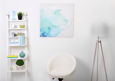 modern mobilya ile beyaz iç