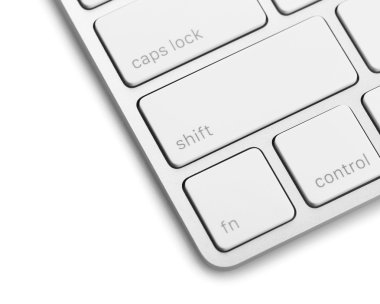 Bilgisayar klavye beyaz tuşlar 