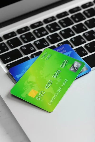 Closeup kreditních karet — Stock fotografie