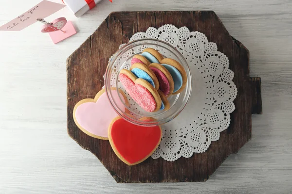 Valentine heart cookies — Stock Photo, Image