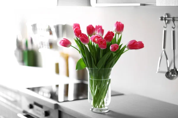 Fresh bouquet of tulips — Stock Photo, Image