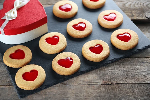 Sortiment lásky cookies — Stock fotografie