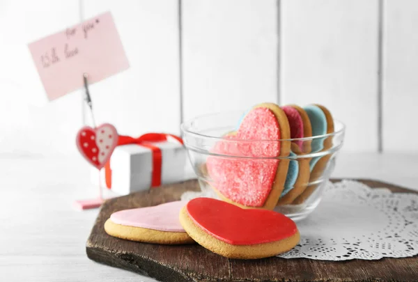 Valentine heart cookies