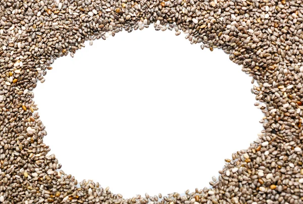 Frame of chia seeds — Stock Photo, Image