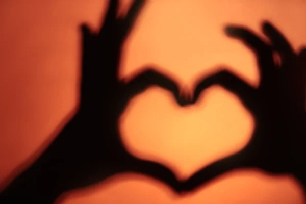 Hand formade hjärtat — Stockfoto