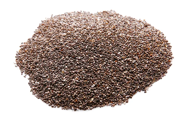 Chia seeds, isolated on white — Stock Photo, Image