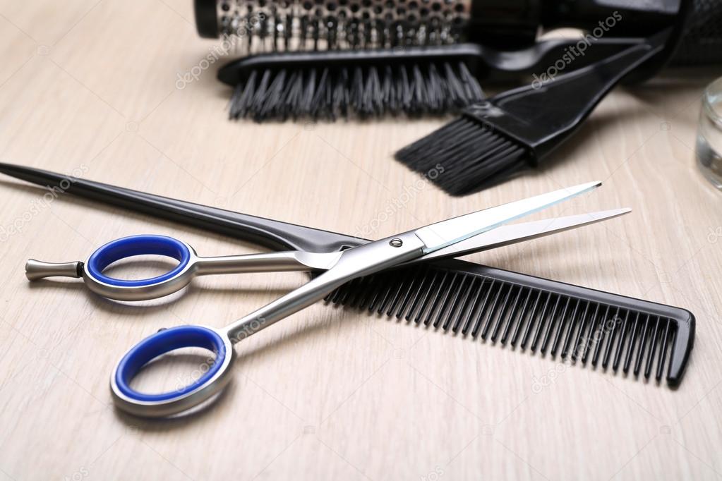 Barber set with tools 
