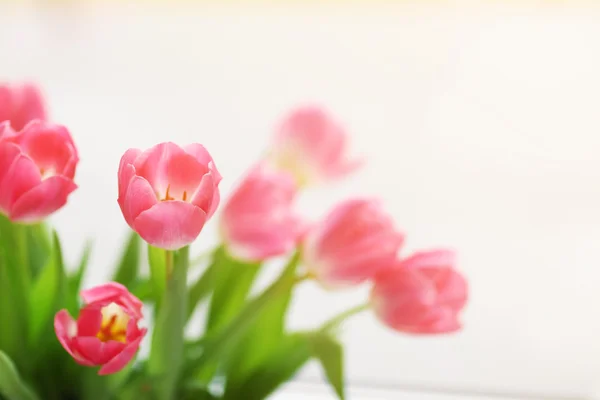 Bouquet fresco di tulipani, da vicino — Foto Stock