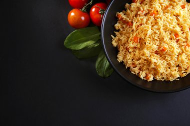 Havuç ile haşlanmış pirinç  