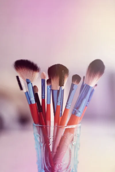 Makyaj fırçaları — Stok fotoğraf