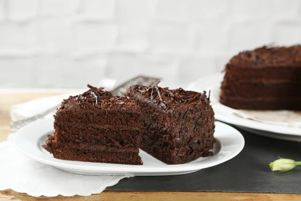 Gustosa torta al cioccolato — Foto Stock