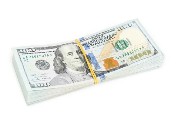 Hundred dollar bills — Stock Photo, Image