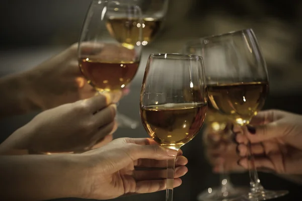 Glasses of white wine — Stock Photo, Image