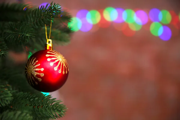 Christmas tree with decor — Stock Photo, Image