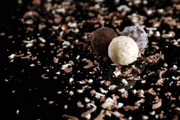 Ассорти шоколадных конфет — стоковое фото