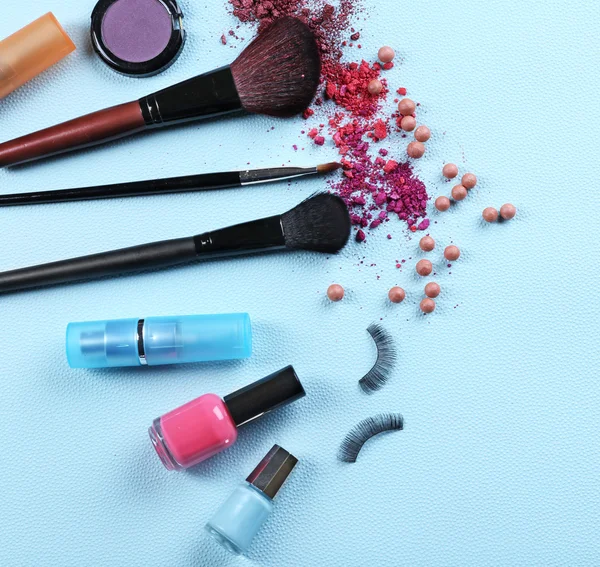 Makeup tools and cosmetics — Stock Photo, Image