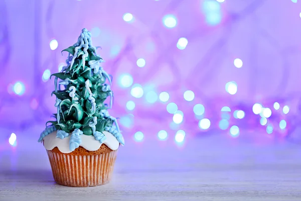 Délicieux cupcake de Noël — Photo