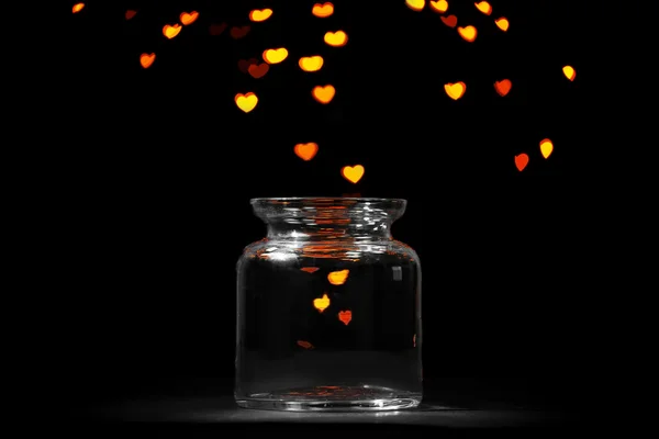 Miracle of love from glass jar — Stock Photo, Image