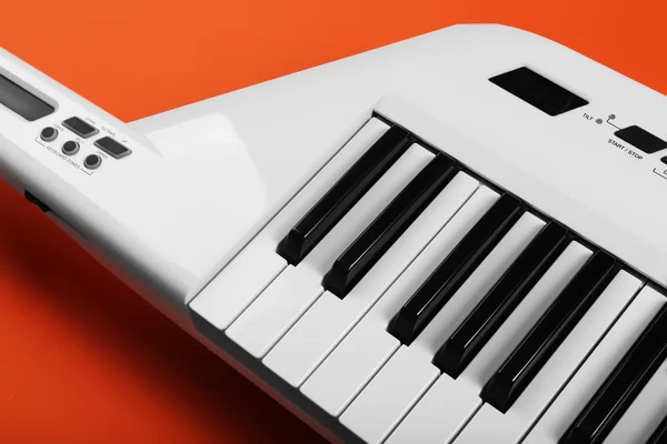 Audio Keyboard of synthesizer — Stock Photo, Image