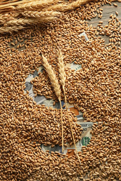 Dollaro simbolo a base di grano — Foto Stock