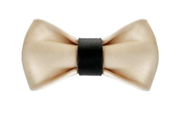 Leather bow tie — Stock Photo, Image