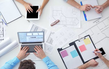 Grup profesyonel mühendis  