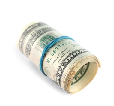 Doları banknoteson beyaz