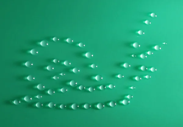 Caracol feito de gotas de água — Fotografia de Stock