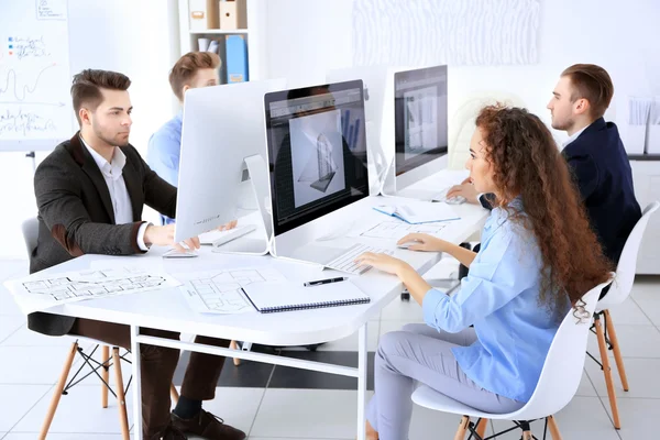 Modern Stijlvol Ingenieurs Office — Stockfoto