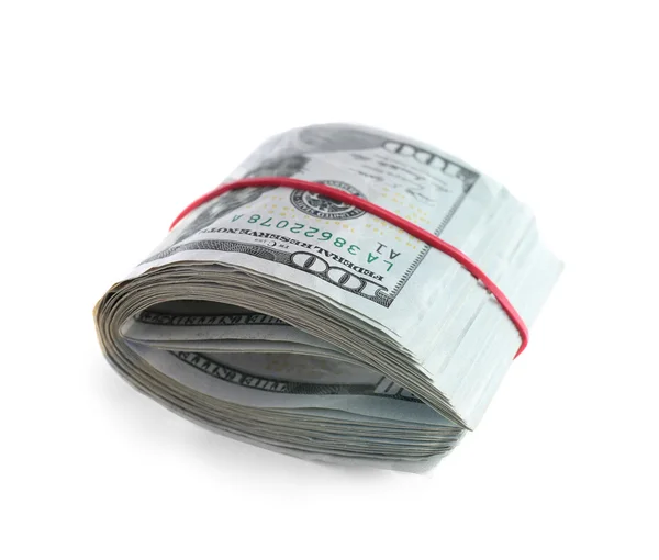 Doları banknoteson beyaz — Stok fotoğraf